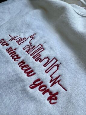 HARRY STYLES Embroidered Sweatshirt L